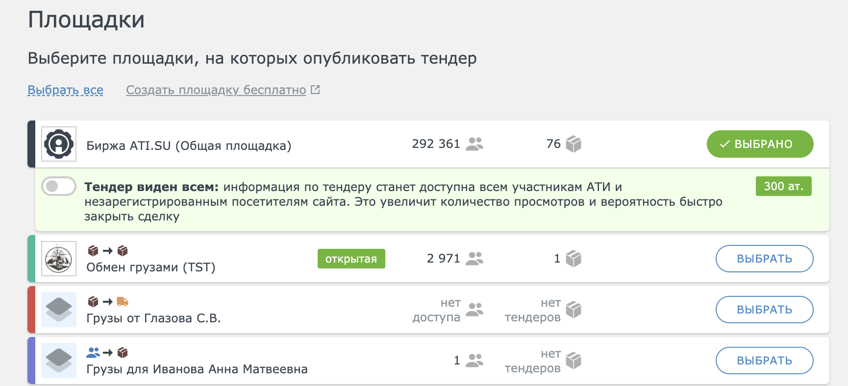 Как управлять правами контактов на работу с тендерами